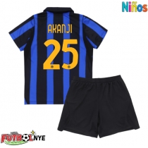 Camiseta Inter Milan Manuel Akanji #25 Primera Equipación para niños 2026-27 manga corta (+ pantalones cortos)